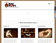 Tablet Screenshot of fatpuppycoffee.com